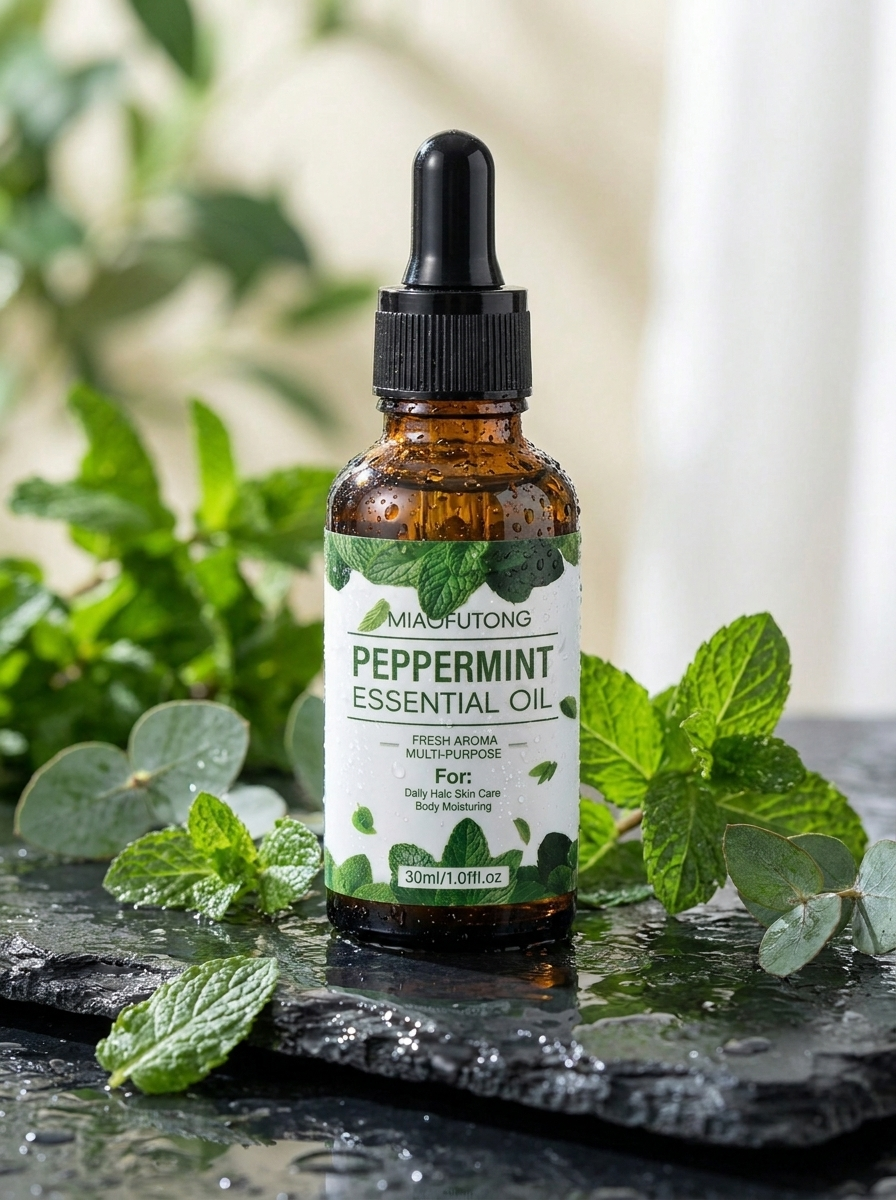 Huile Stimulante à la Menthe Poivrée