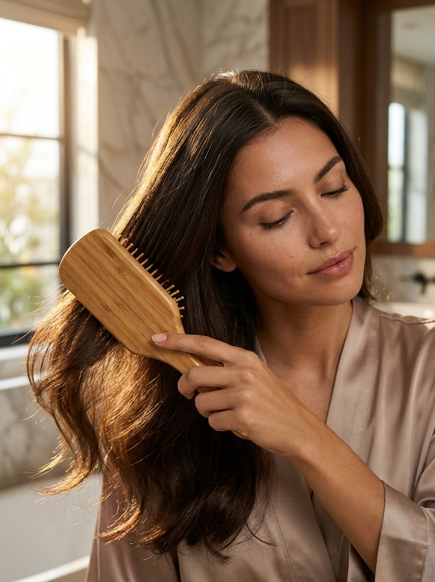 Brosse Démêlante en Bambou